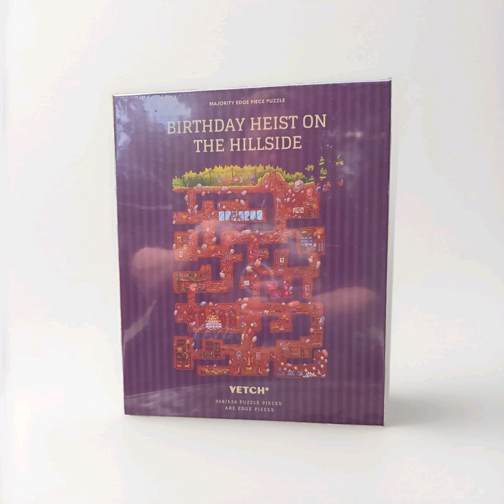Majority Edge Puzzle Birthday Heist On The Hillside 356/538 Are Edge Pieces NIB